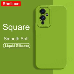 For OnePlus9 Case Shelluxe Square Liquid Silicone Soft Cover For OnePlus 9 9Pro OnePlus10 Pro OnePlus9R Silky Feel Phone Cases