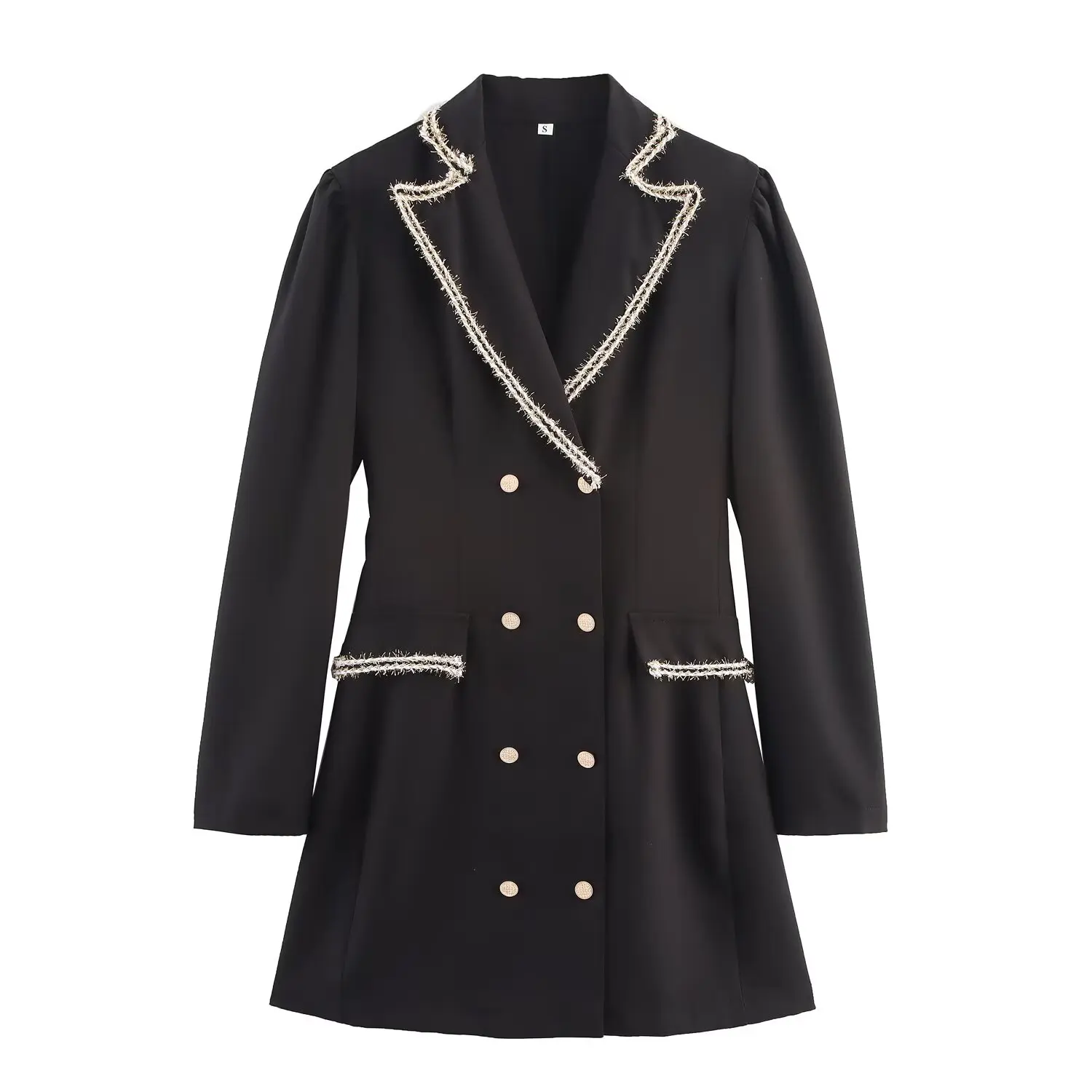 

Женская куртка Ele Faionable WMXZ с воротником-стойкой и двойной застежкой для повседневной носки, осень 2025, полиэстер