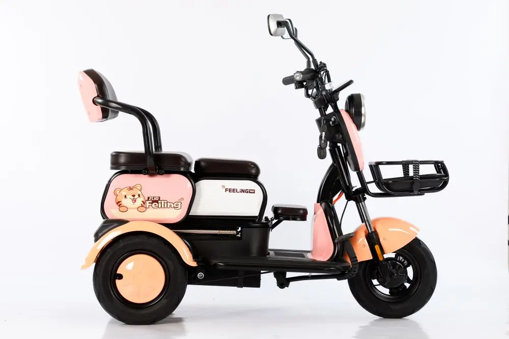 Atacado personalizado de 3 rodas dobrável triciclo elétrico de passageiros scooter de três rodas para adultos