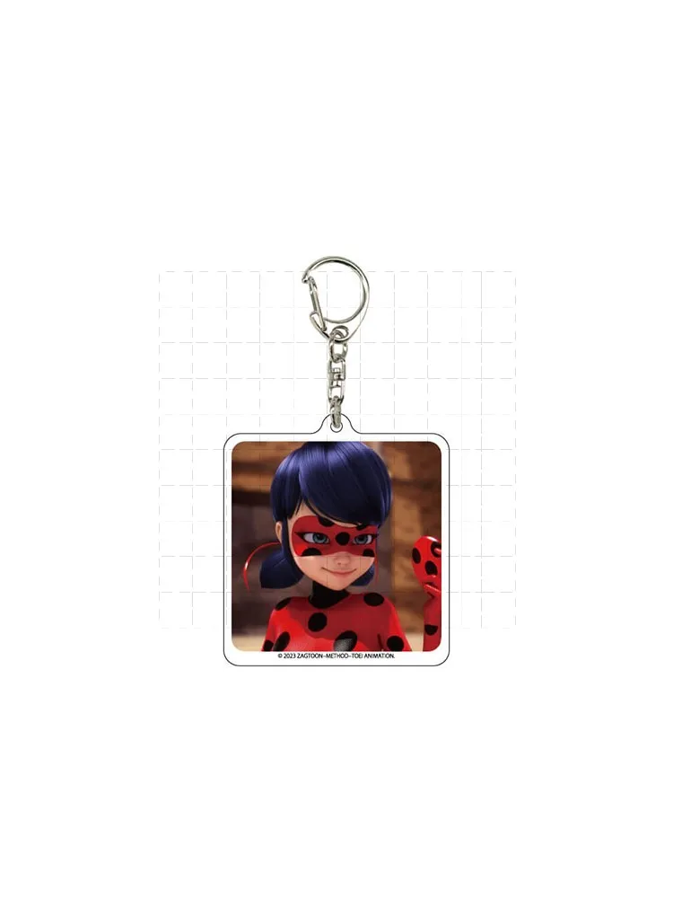 Game Plagg Clara Wayhem Adrien Agreste Marinette Dupain-Cheng Keychain Doll Anime Acrylic Keyring Pendant for Gift