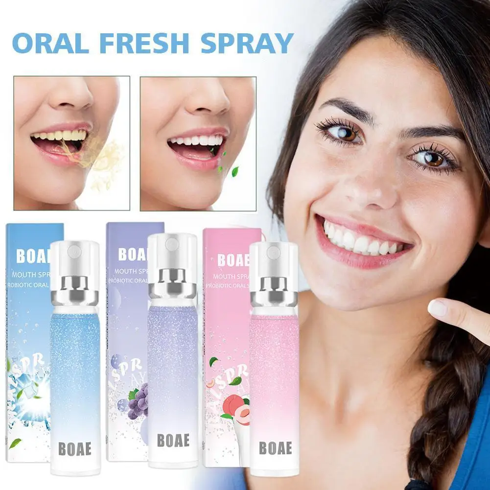 Orale Spray 3 Geur Adem Spray Mond Fruit Zorg Draagbare Hygiënische Natuurlijke Essence Spray Oral Fr F5v1