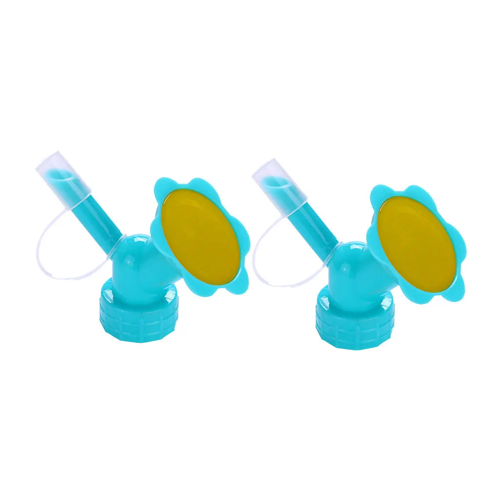 2 قطعة فوهة الرش للزجاجات البلاستيكية تصميم مزدوج الرأس لسقي النباتات والخضروات فوهة الرش المتينة