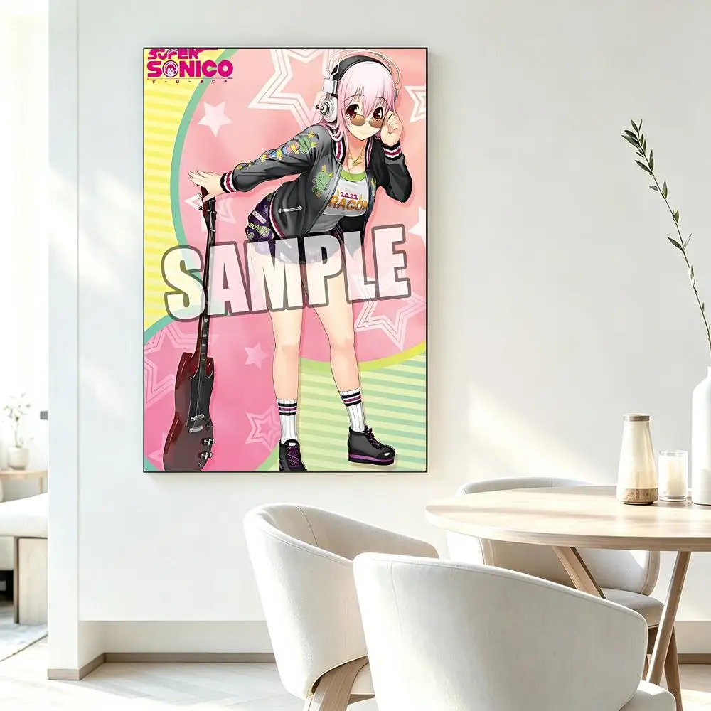 Character Super Sonico Poster HD-Druck Frischer Eleganter Stil Wandkunst Heimdekoration für Wohnzimmer Schlafzimmer Geschenk – Detail 14