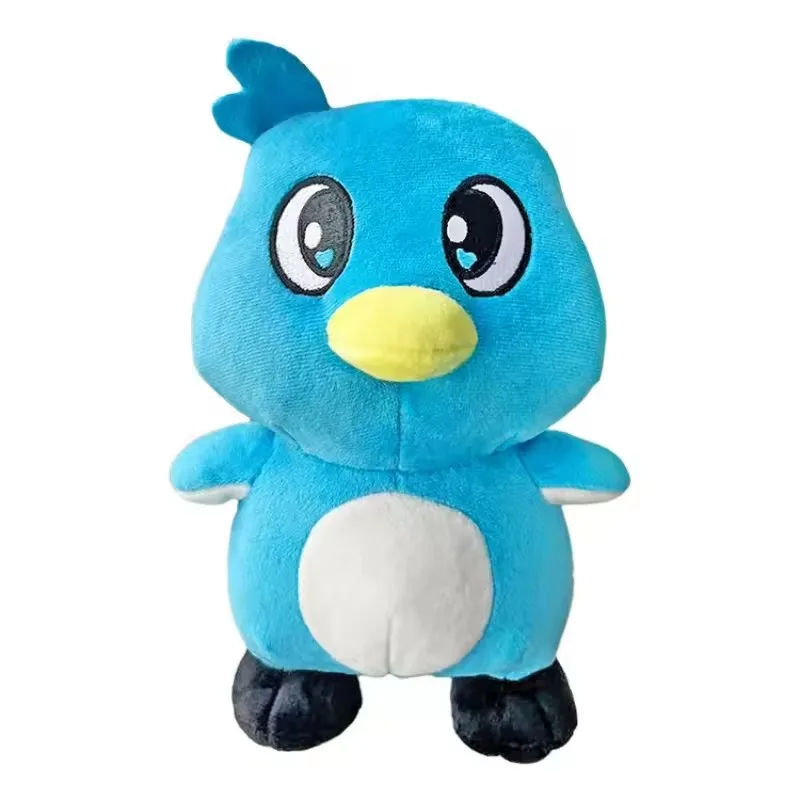 Milo Plushie-juguete de peluche de pingüino, muñeca de juego, regalos de cumpleaños y Navidad para niños, muñeco de dibujos animados de peluche de 25cm en Stock