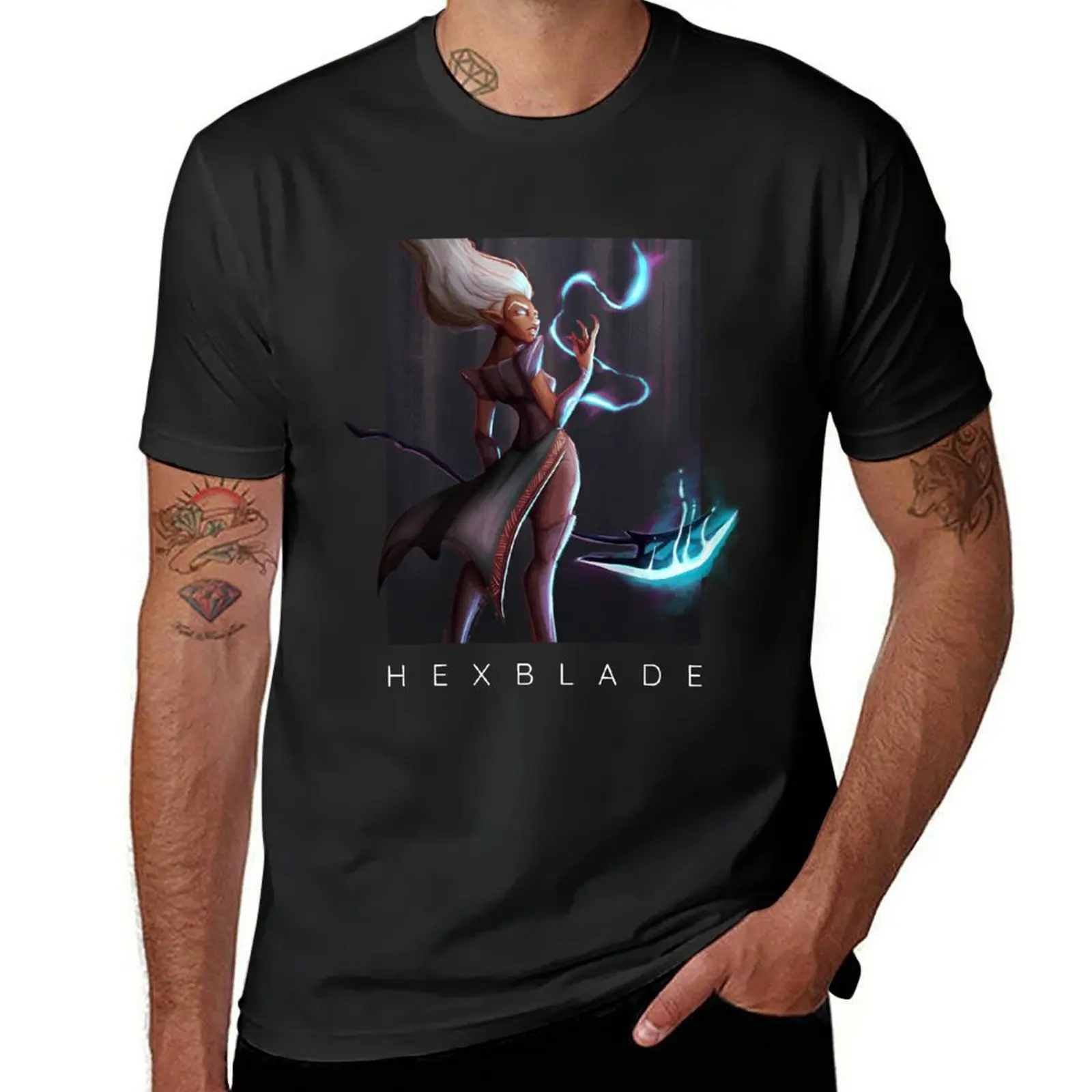 Hexblade Warlock T-Shirt tees sublime Aesthetic clothing mens big and tall t shirts