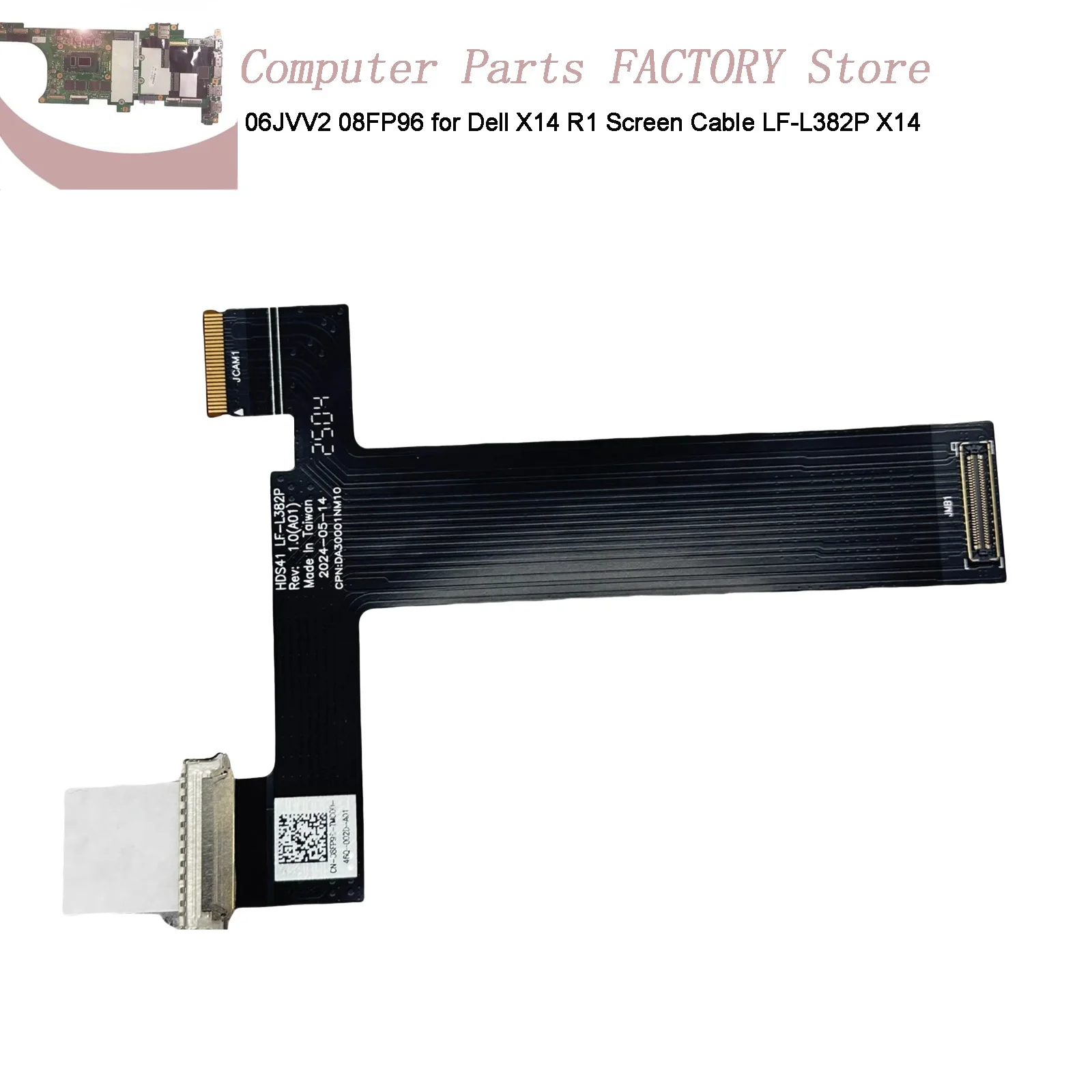 

06JVV2 08FP96 for Dell X14 R1 Screen Cable LF-L382P X14