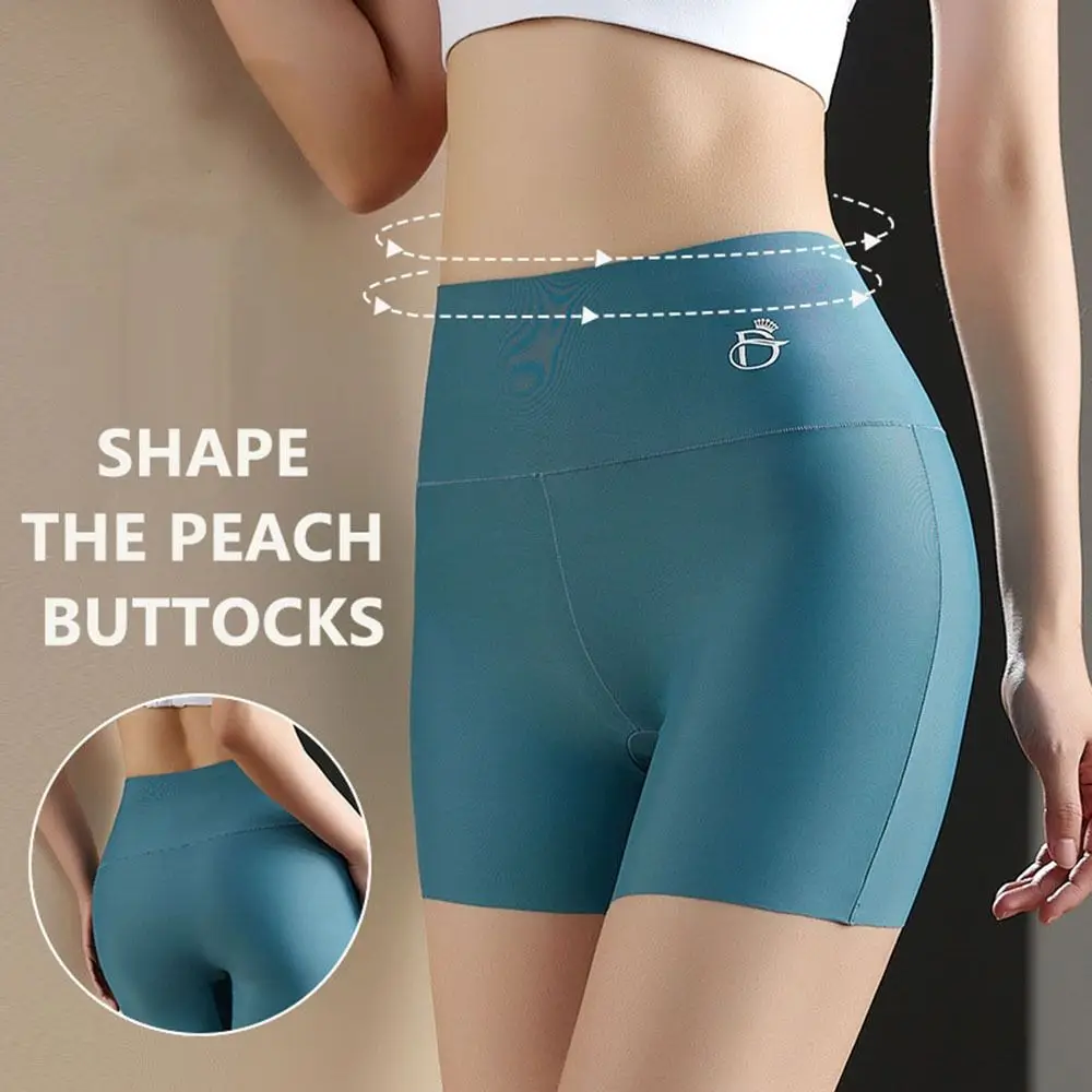 Shaping Fat Belly Women Lingerie Tummy Hips Sliming Ice Silk Boxer Women High Waist Underwear Safety Shorts Safety Short Pants