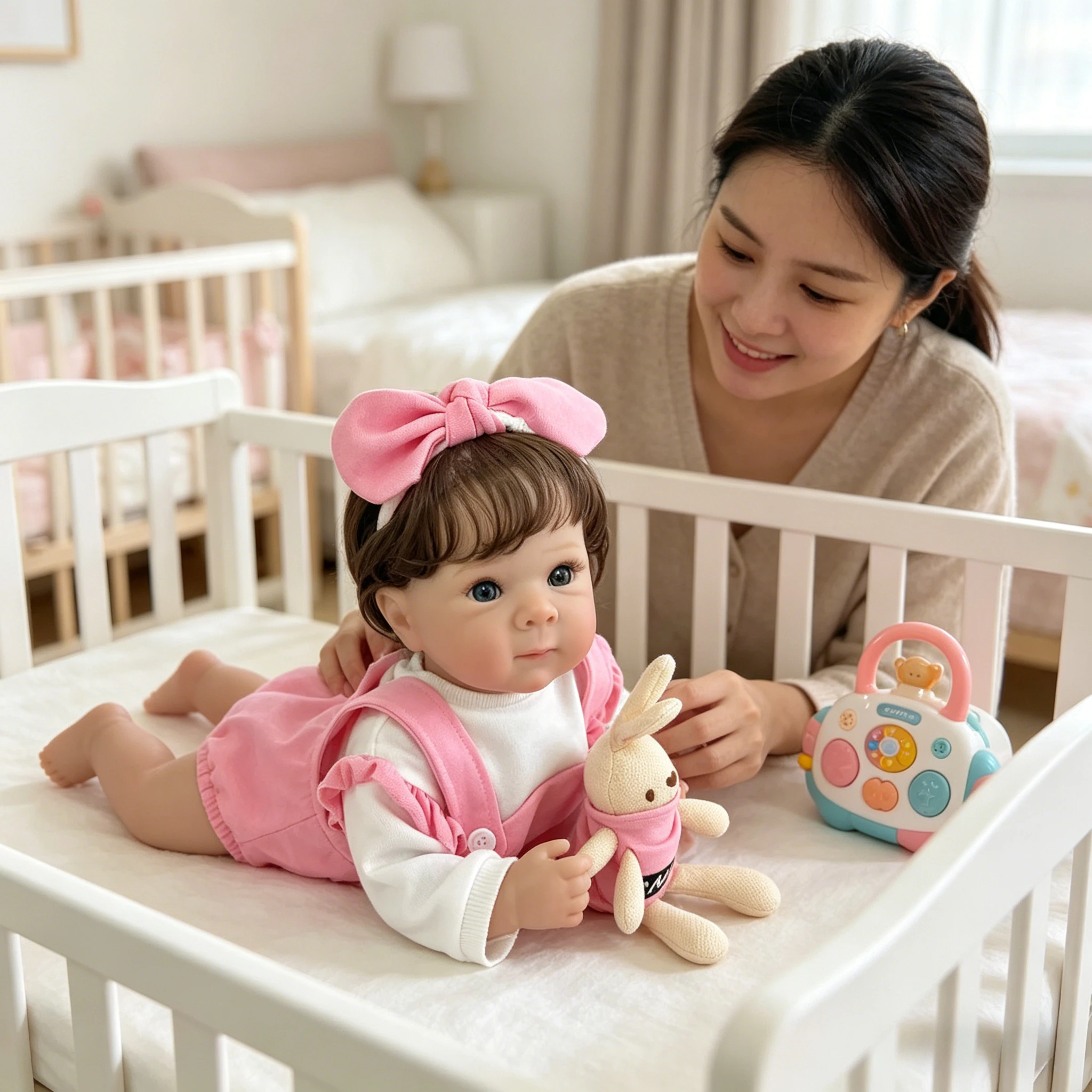 

Кукла Reborn Bettie 18 дюймов, реалистичная, как живая, с многослойной росписью, 3D-кожей с деталями вен и вшитыми волосами