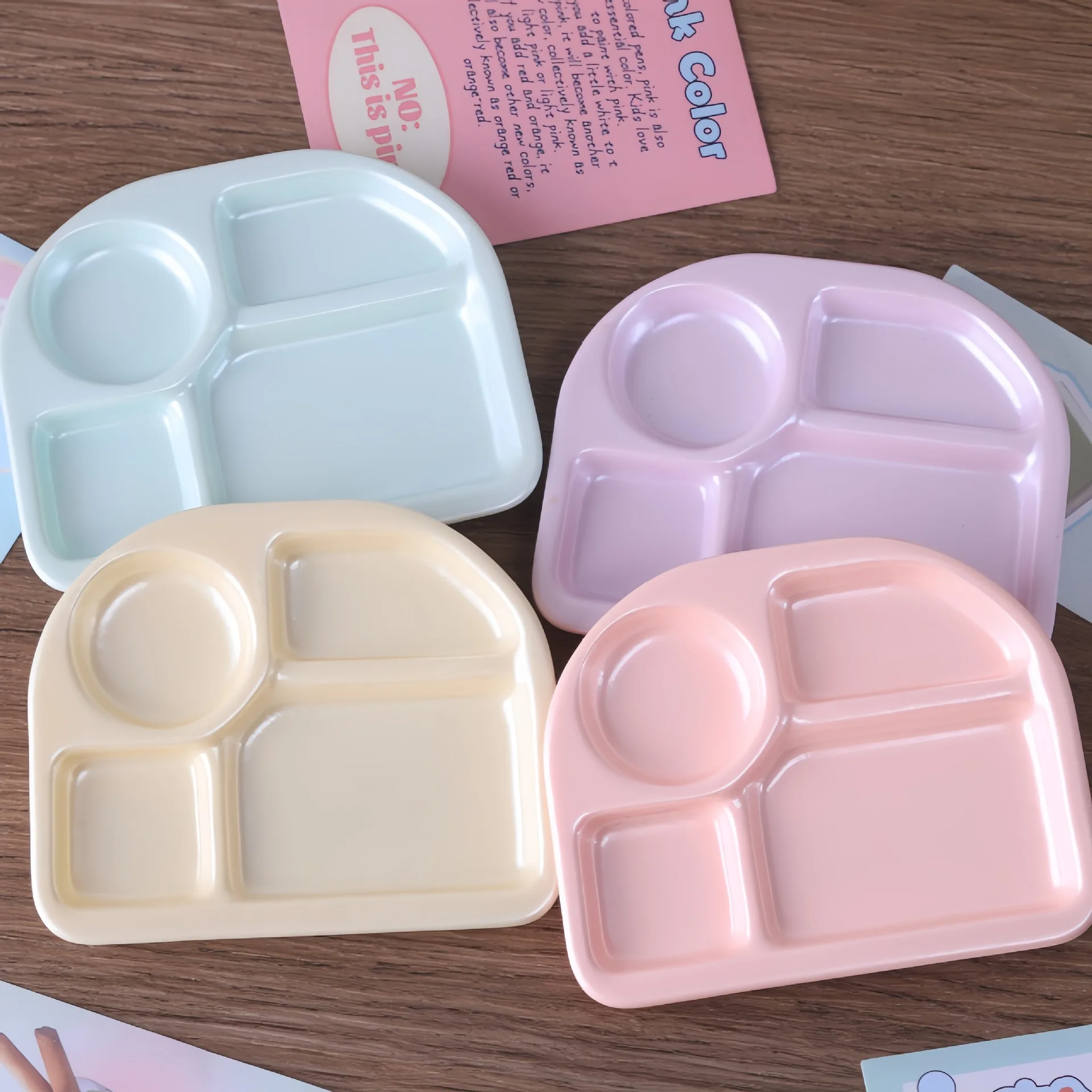Mini Plate Model Plate Tools Miniature Food Serving Dish Resin Accessory DIY Craft Supply Dollhouse Kitchen Decoration Ornament