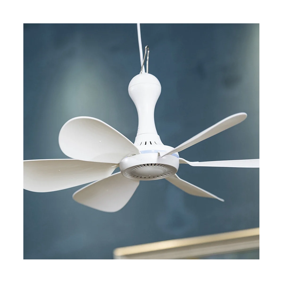Silent 6 Leaves USB Powered Ceiling Canopy Fan for Camping Bed Dormitory Tent-A59E