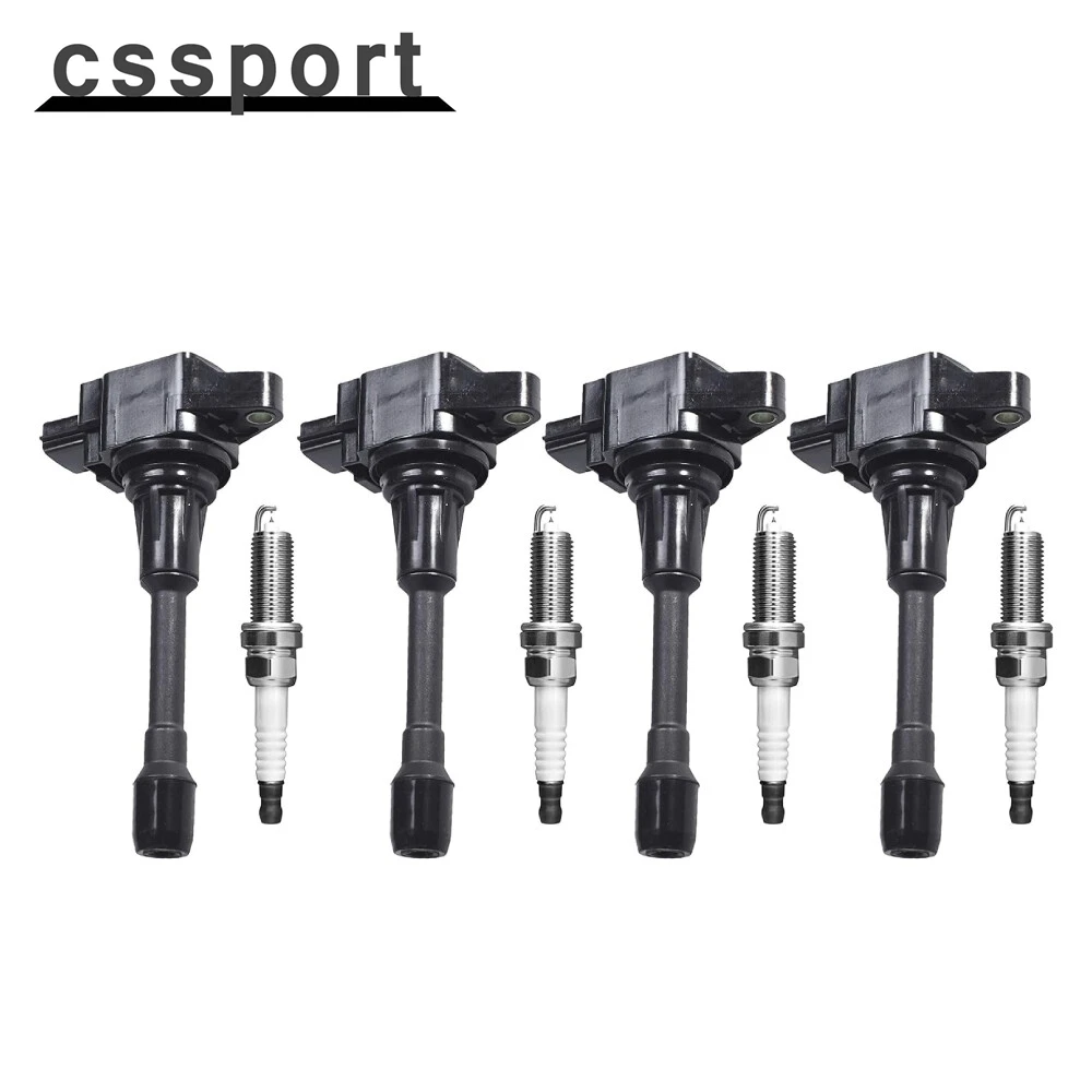 

4x Ignition Coil & Iridium Spark Plug Kit For 2009-2014 Nissan Cube 4*22448JA00A