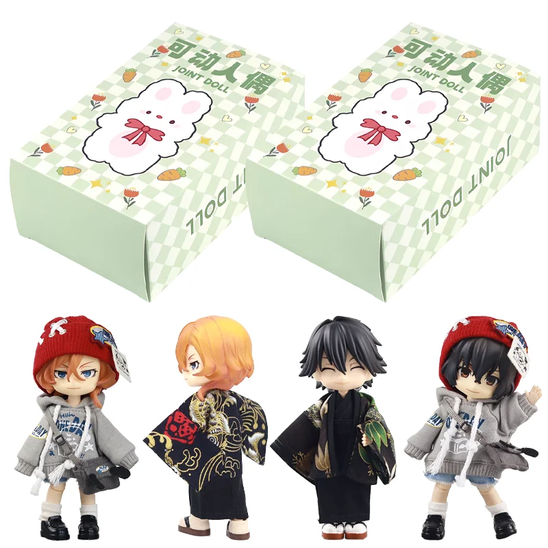 

Ob11 1/12 Bungo Stray Dogs Nakahara Chuuya Series BJD Movable Joints Anime Figures Cute Mystery Box GSC Dress-Up Dolls Toys Gift
