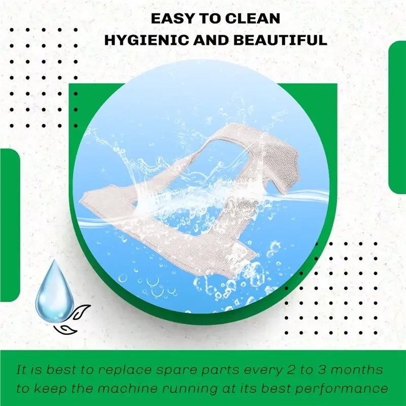 B25B For Ecovacs Winbot W1 / W1 Pro / W2 / W2 Omni Window Cleaning Robots, Window Cleaner Robot Cleaning Cloth