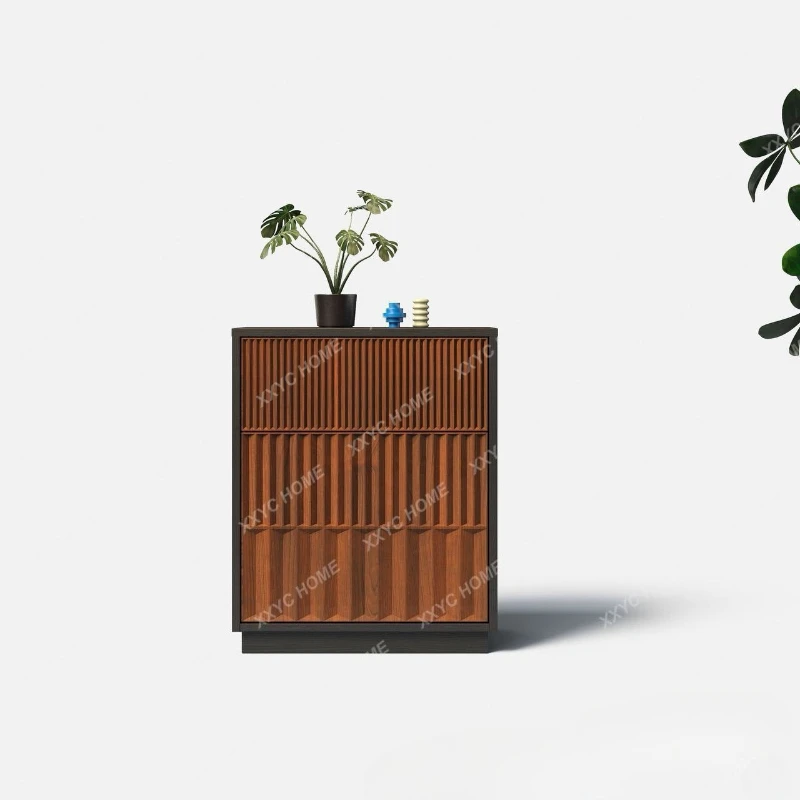 

Средневековый комод из красного дуба «Тысяча гор», тумба для спальни, прикроватный комод