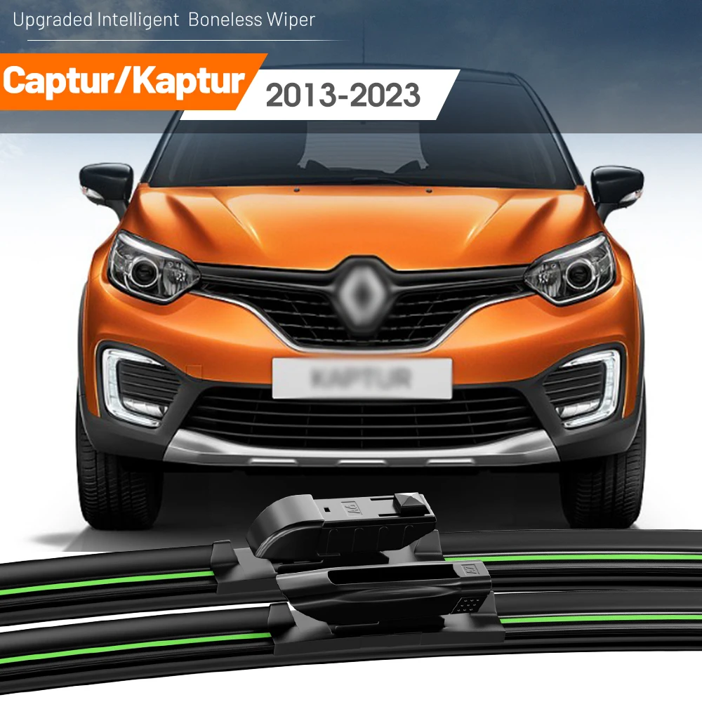 2x For Renault Captur Kaptur 2013-2023 Front Windshield Wiper Blades 2014 2015 2016 2017 2018 2020 Windscreen Window Accessories