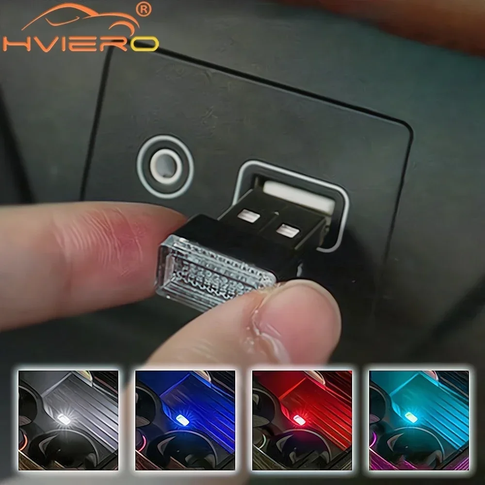 Tragbare-Blue LED Lâmpada Atmosfera, Mini USB Light, Modelagem Ambiente, Neon Decoração Interior, Iluminação Interior, Acessórios Auto