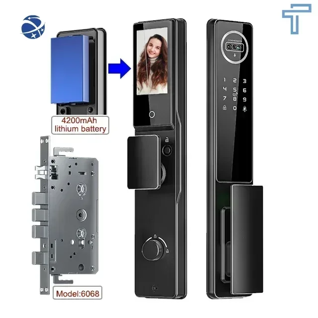 Original brand new！Automatic Remote Control Video Call Smart Door Lock Digital Camera Door Lock Face Recognition