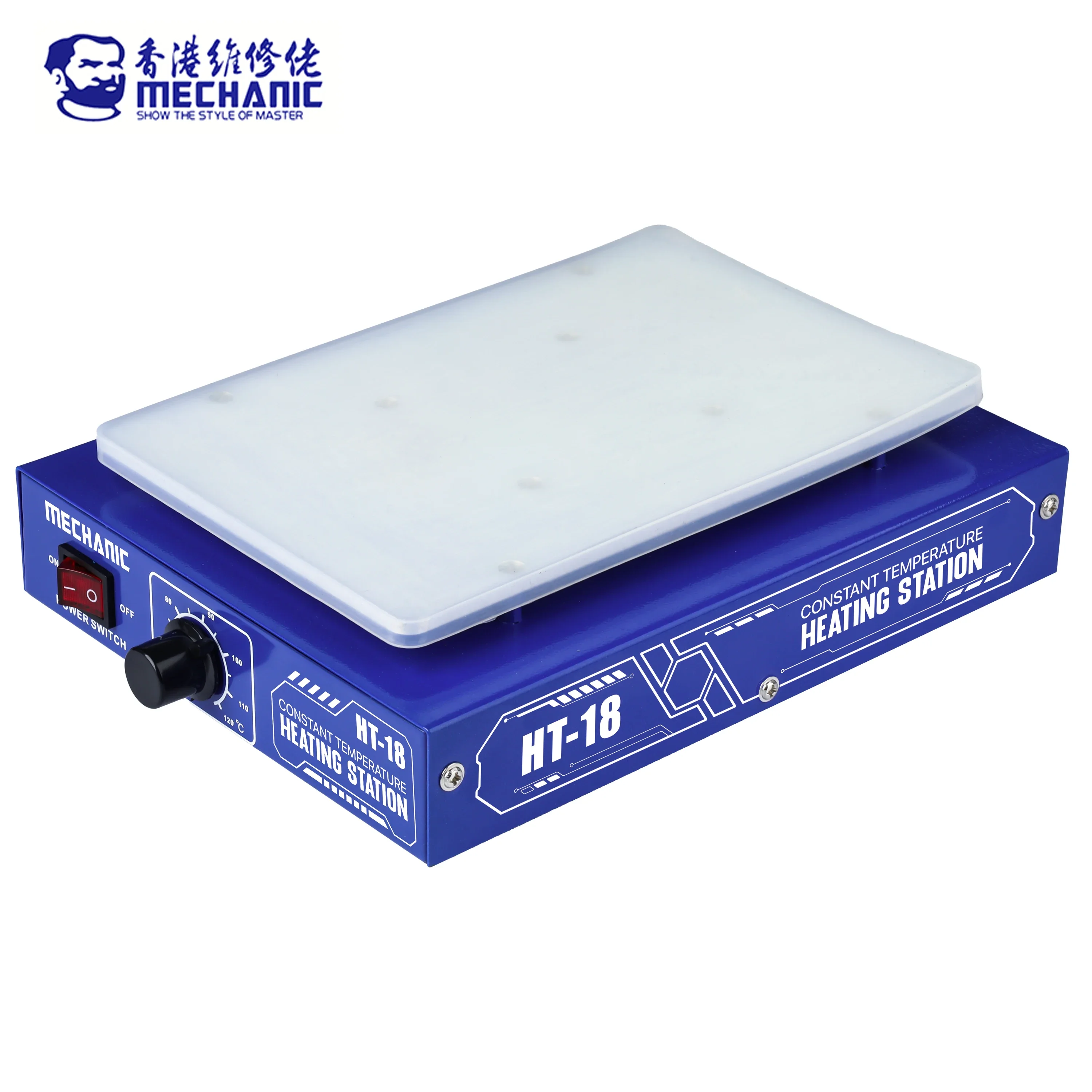 MECHANIC HT-18 Mini Hot Plate PCB SMD Board Soldering Plate Adjustable Constant Temperature Heating Preheating Station Repair