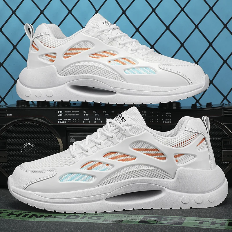 

Спортивная прогулочная обувь подходит для мужчин, с дышащим и прочным амортизирующим и нескользящим дизайном кроссовок, тканевый верх с низким верхом, подошвой Eva и тканевыми стельками, подходит для всех сезонов, однотонная мужская обувь