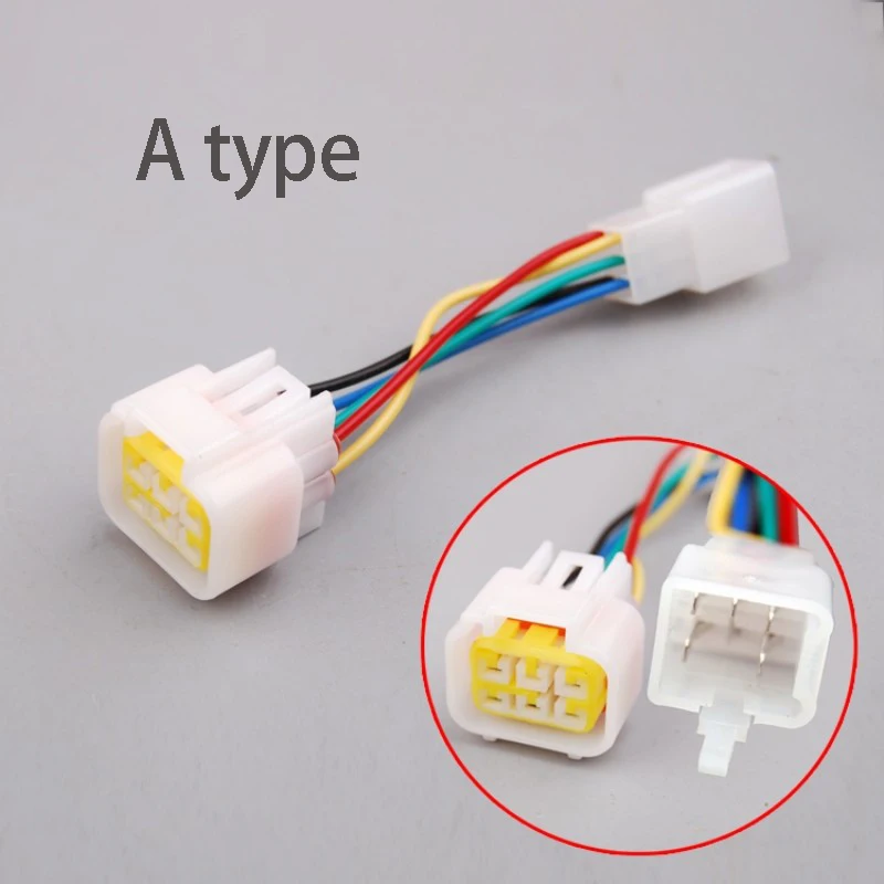 Electric vehicle waterproof Hall conversion plug-in Motor Hall converter Hall adapter plug conversion head 5 lines