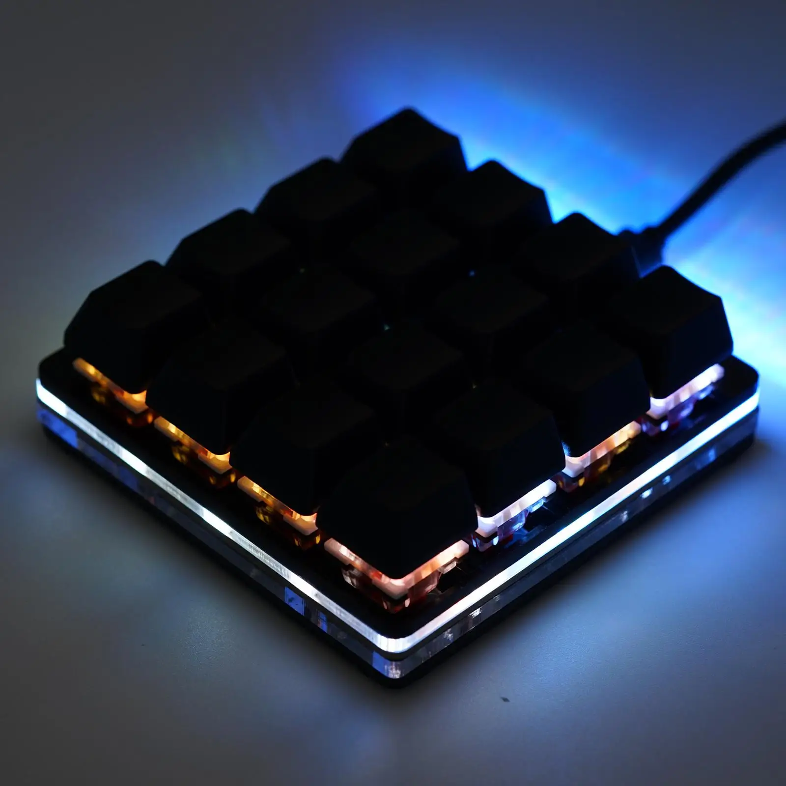 Mini teclado USB RGB, teclado Macro programable, teclado de atajo personalizado DIY, teclado mecánico para juegos Hotswap