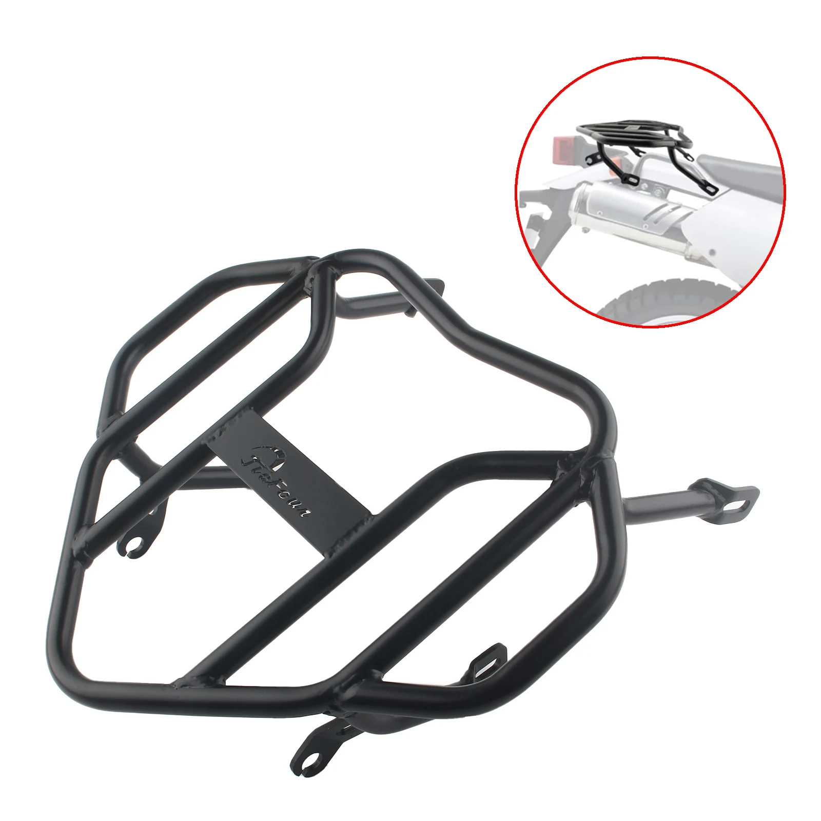 Motorcycle Cargo Storage Carrier Tail Bag Rear Luggage Rack Support For SUZUKI DR650 1996-2023