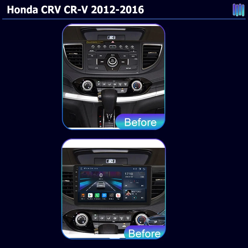 AI VOICE roadivox Android car radio for Honda CRV CR-V 2012 2016 stereo GPS Navigation video Multimedia Player tape recorder