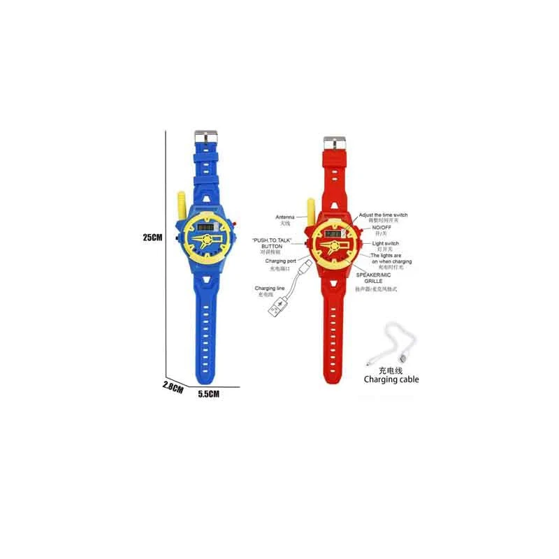 Orologio walkie-talkie per bambini Giocattoli walkie-talkie per bambini Cercapersone wireless Giocattolo educativo domestico interattivo remoto per interni ed esterni