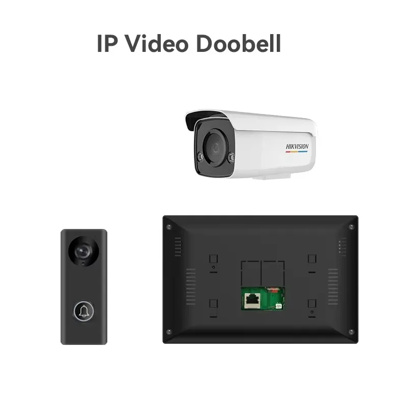 All Black WIFI Video Doorbell With  Visual Angle SD Card Recording and Motion Detection
