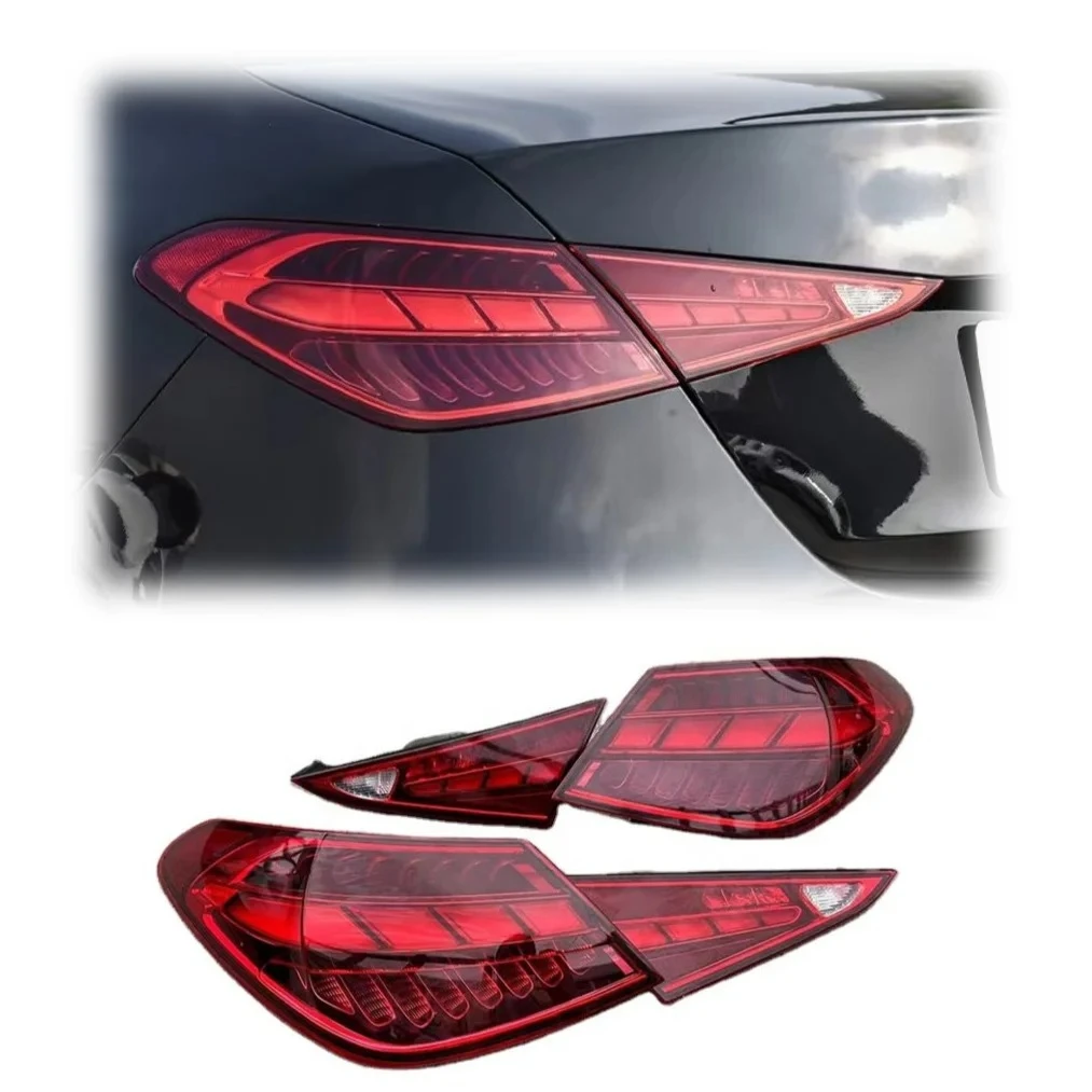 LUFENG for C-Class 2022-2023 Sedan C300 C43 C63 W206 LED TailLight Taillamp Brake Light L/R Side EU Version