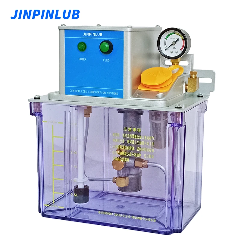 JINPINLUB JDL2 3L Resistance Electric Motor Oil Lubrication Pump Automatic Lubricator For Cnc Lubrication System