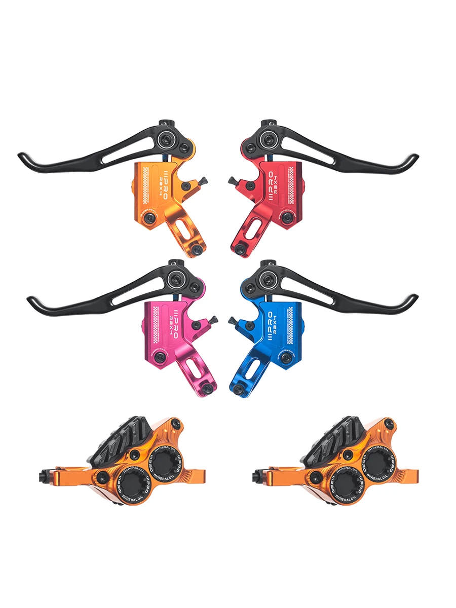 AliExpress NONE IIIPRO R2X4 Hydraulic Disc Brake 4 Piston Caliper Internal Routing Quick Release for MTB Trail Mountain/AM XC Bike Accessories