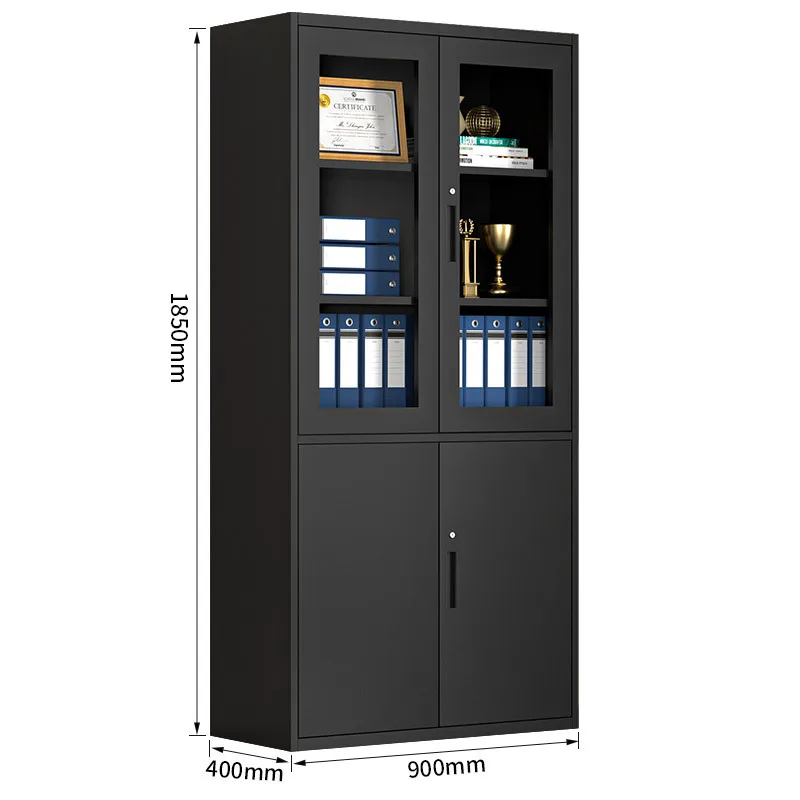 xx-Factory Direct Sale Of Thick, Detachable, Lockable Glass Door Filing Cabinet With Adjustable Features For Office Use.*