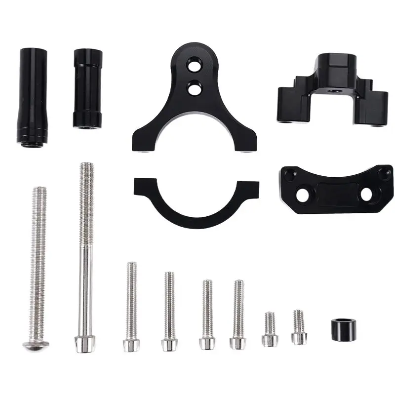 WF-Cnc Motorcycle Damper Steering Stabilize Damper Bracket Mounting Holder Kit For Yzf R3 Mt-03 R25