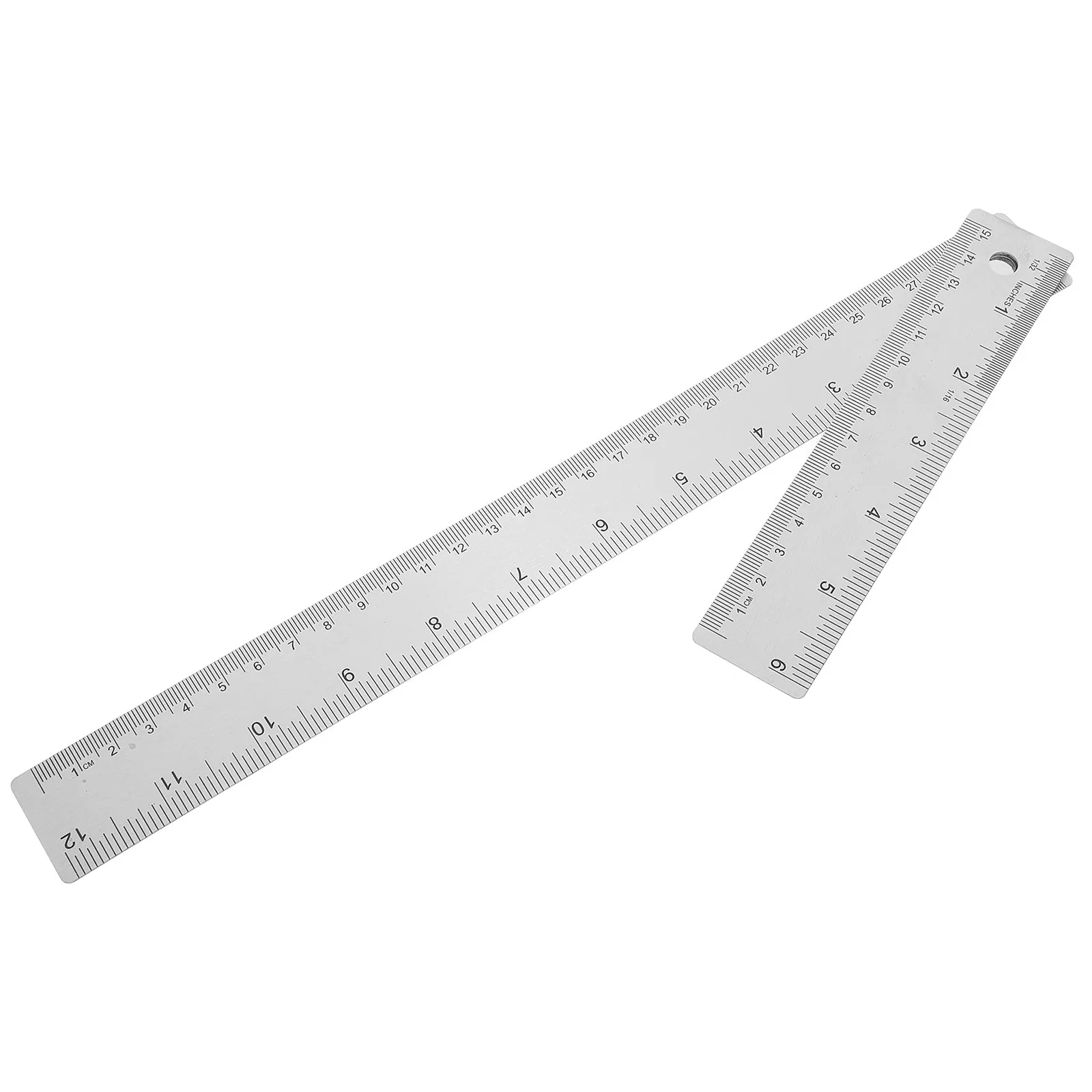 4Pcs Metal Straight Ruler Stainless Steel Cork Backed for Accurate Measurement Drawing Design Architecture Math Student