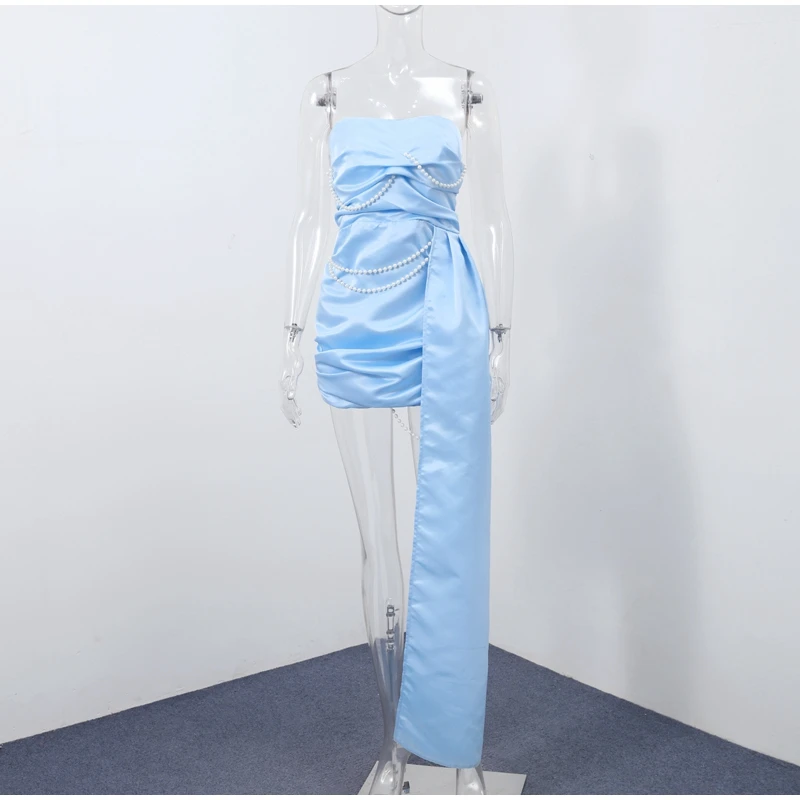 Feder Gestrickte Lange Kleider Casual Solide Rundhals Ärmel Schlinge Weibliche Maxi Kleid Sexy Hüfte Paket Urlaub Dame Vestidos – Detail 1