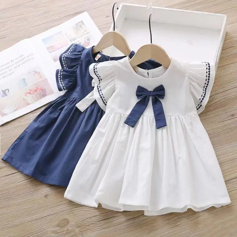 2023 New  Summer Baby Kids Mesh LacePrincess Dress Vestidos For Girl Party Dress Baby Net Yarn Clothes KidsOutfits  2-9T