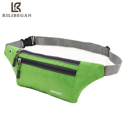 Multifunction Man Waist Bag Nylon Chest Pack for Women Running Belt Sports Bag Moblie Phone Bags Pouch Pocket Travel Chest Bag