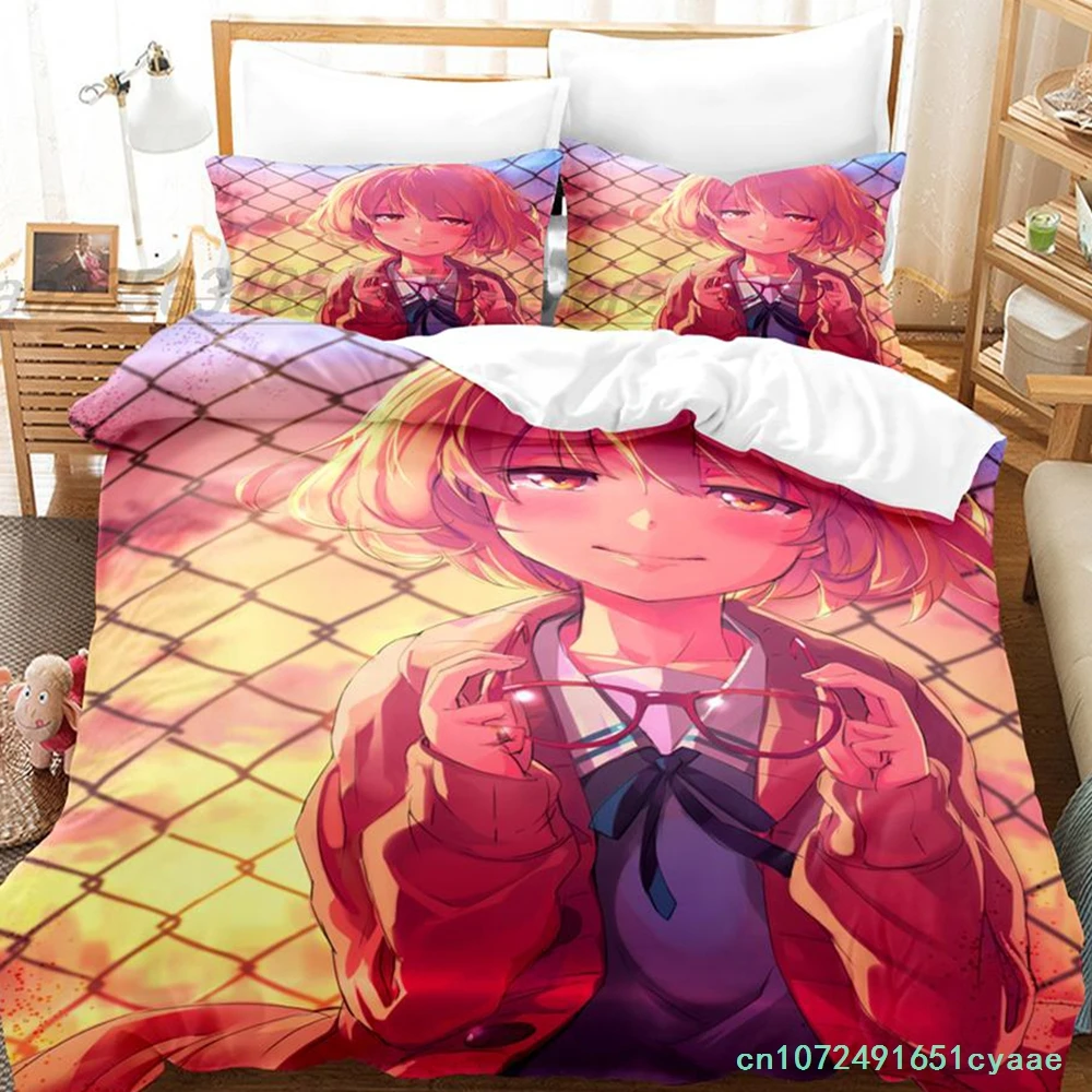 Kuriyama Mirai Bedding Set Single Twin Full Queen King Size Bed Set Aldult Kid Bedroom Duvetcover Sets 3D Conjunto De Cama Anime