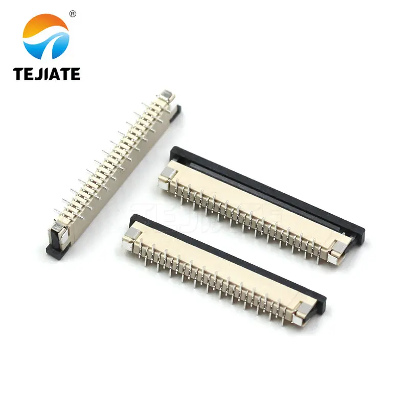 10PCS FPC connector FFC cable socket 1.0mm vertical SMT with locking buckle 4P6P8P10P12P14P16P18P20P24P28P