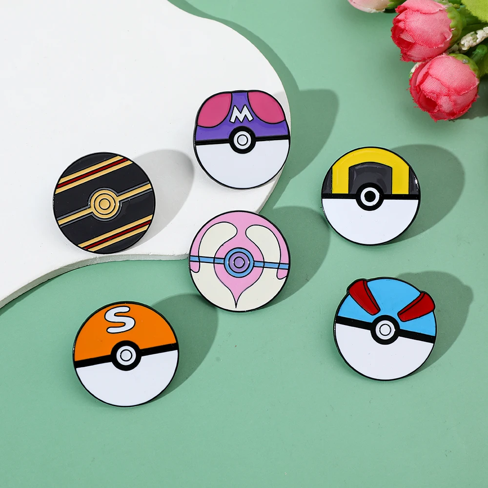Pokemon Enamel Pin - Cartoon Brooch Poké Ball Great Ball Metal Badge for Backpack Clothing Jewelry Accessory Gift view 4