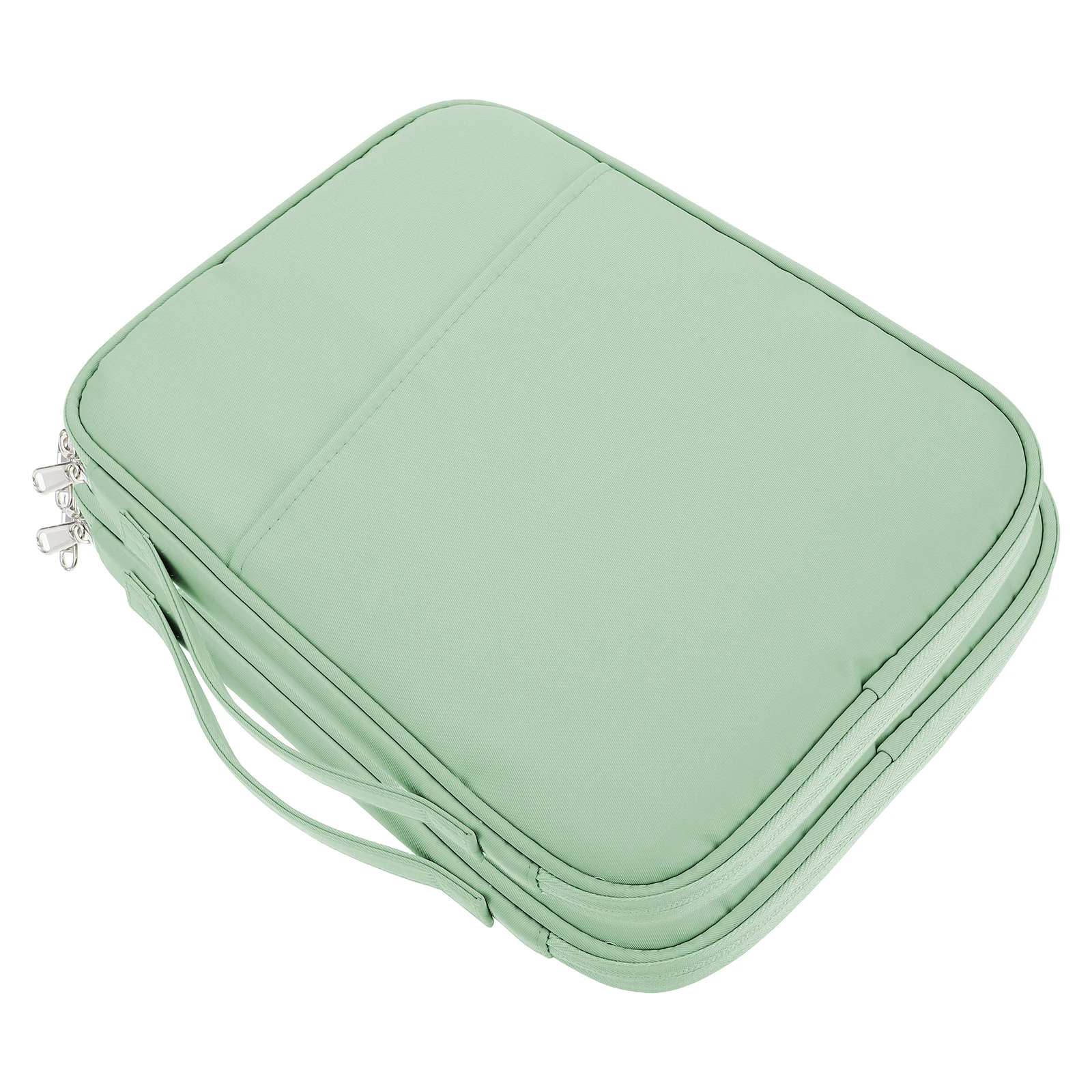 

2pcs Tablet Bag Laptop Case for Travel Green Polyester Electronics Gadget Organizer Water Resistant Lightweight Slim Design