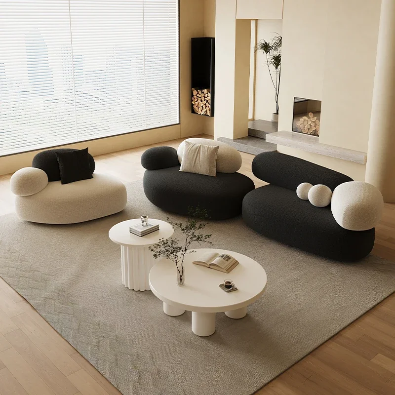 

Nordic Modern Designer Sofa Set Kids Black Single Luxury Floor Sofa Lounge Loveseat Divano Soggiorno Apartment Furniture