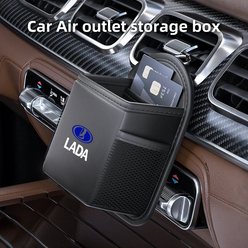 Car Air Vent Storage Box Phone Holder Sunglasses Bag Auto Accessories For Lada Priora Sedan Sport Kalina Granta Vesta Niva