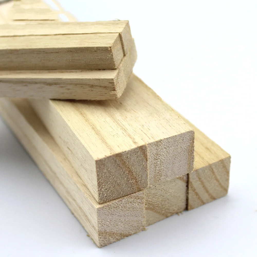 6/8/10/20mm Balsa Wood Sticks Solid Wood Long Wooden Strips for DIY Model Building Handcraft Assembly Supplies Length 330mm view 6