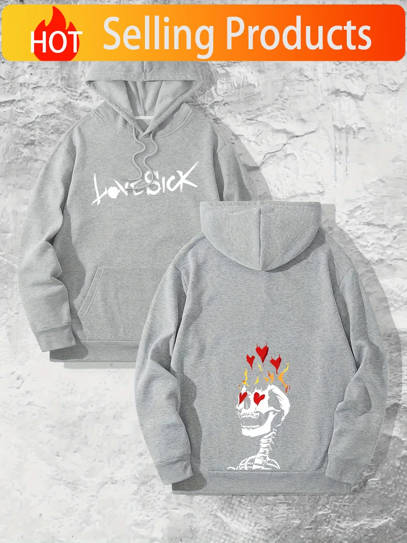 New Pattern Print Men'S And Women'S Fleece Sweatshirt Long-Sleeved Pullover Top