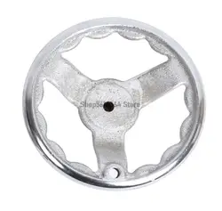 69mm x 29mm Round Metal Hand Wheel Silver Tone for Milling Machine