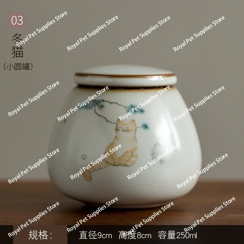 Ceramic Pet Memorial Tombstone Engraved Grave Marker for Cats Dogs Garden Decor