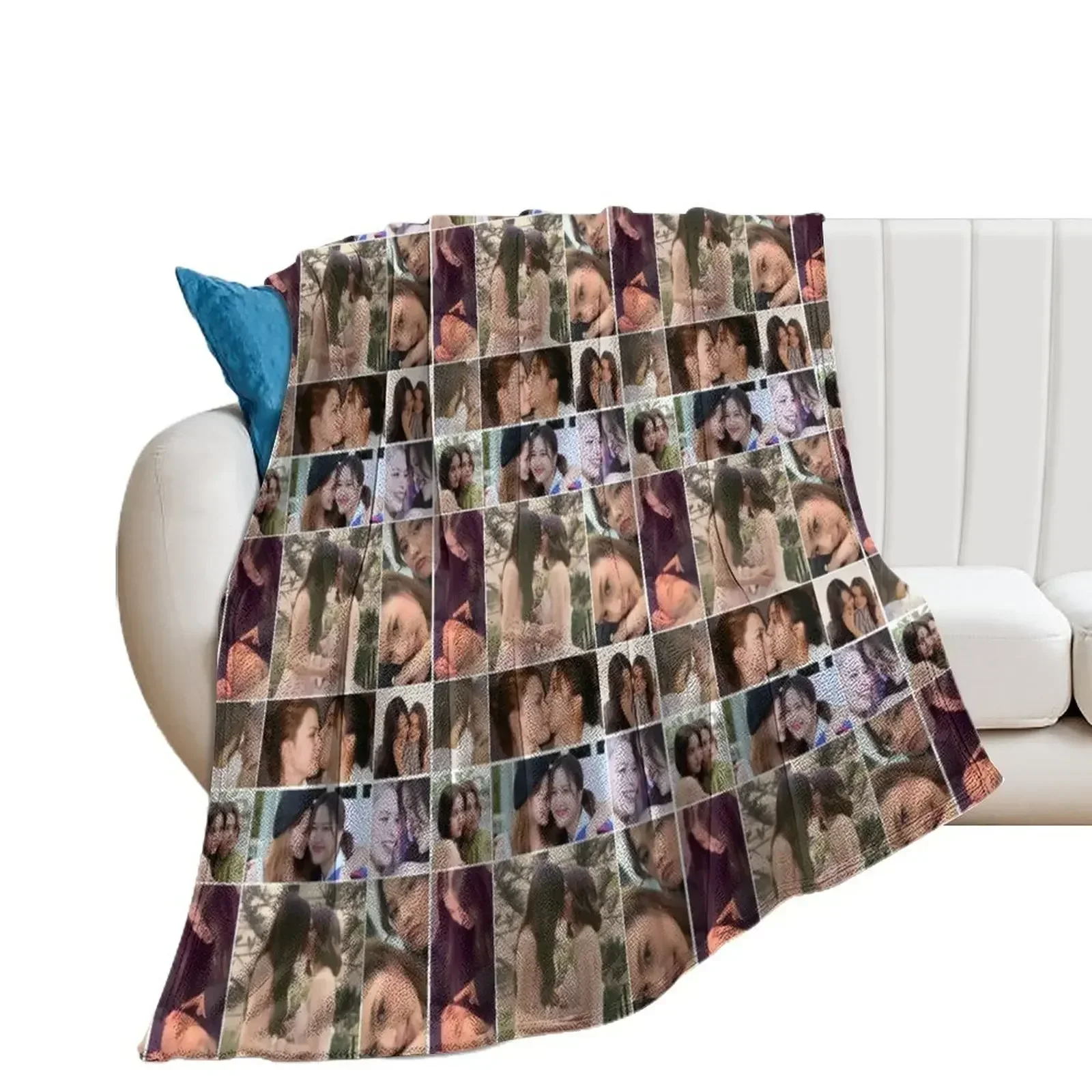 

Clingy freenbecky Throw Blanket sofa bed Multi-Purpose Soft Plush Plaid Blankets