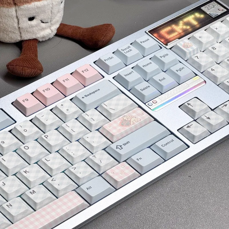 

Набор колпачков для клавиш на тему Little Lamb, индивидуальный колпачок для клавиатуры с сублимационной вишневым профилем из ПБТ для механической клавиатуры, аксессуары, подарок